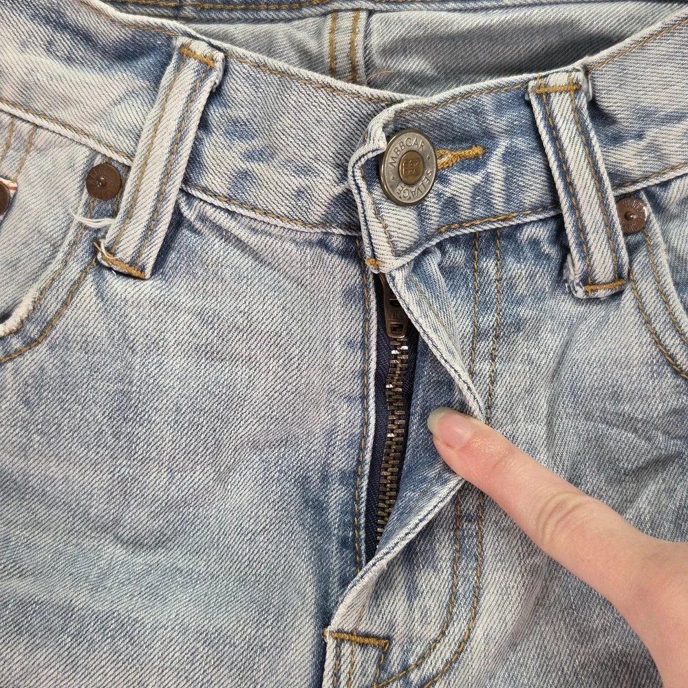 Japanese‎ Selvedge Jeans Womens Baggy Hip Hop Loose Tapered Fits 26x25